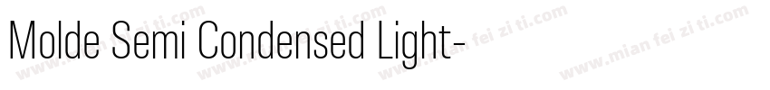 Molde Semi Condensed Light字体转换
